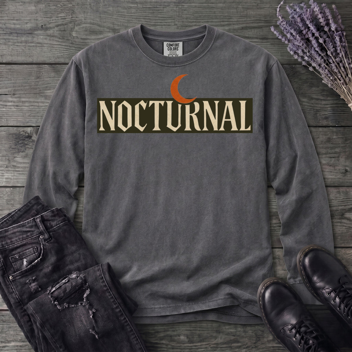 Nocturnal Moon Long Sleeve T-Shirt