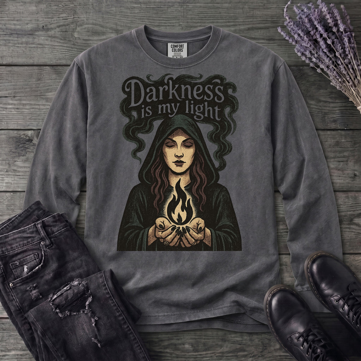 Darkness Is My Light Long Sleeve T-Shirt
