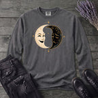 Comedy Tragedy Moons Long Sleeve T-Shirt