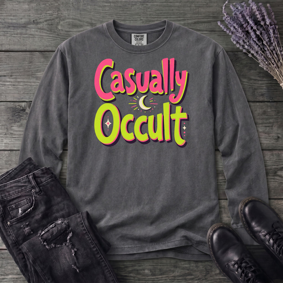 Bright Casually Occult Long Sleeve T-Shirt