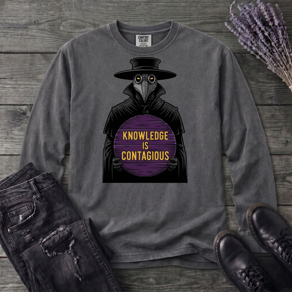 Plague Doctor Knowledge Is Contageous Long Sleeve T-Shirt
