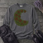 Crescent Moon Roses Long Sleeve T-Shirt