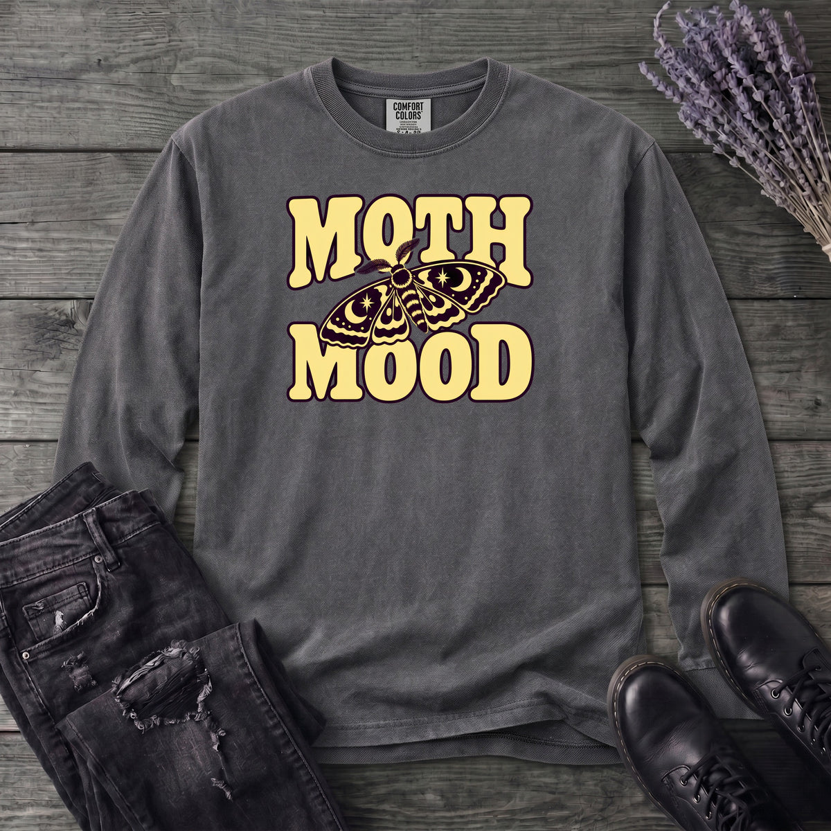 Moth Mood Long Sleeve T-Shirt