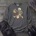 Coffee Skeleton Cartoon Long Sleeve T-Shirt