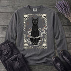 Cat Skull Card Long Sleeve T-Shirt