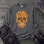 Candy Corn Skull Long Sleeve T-Shirt