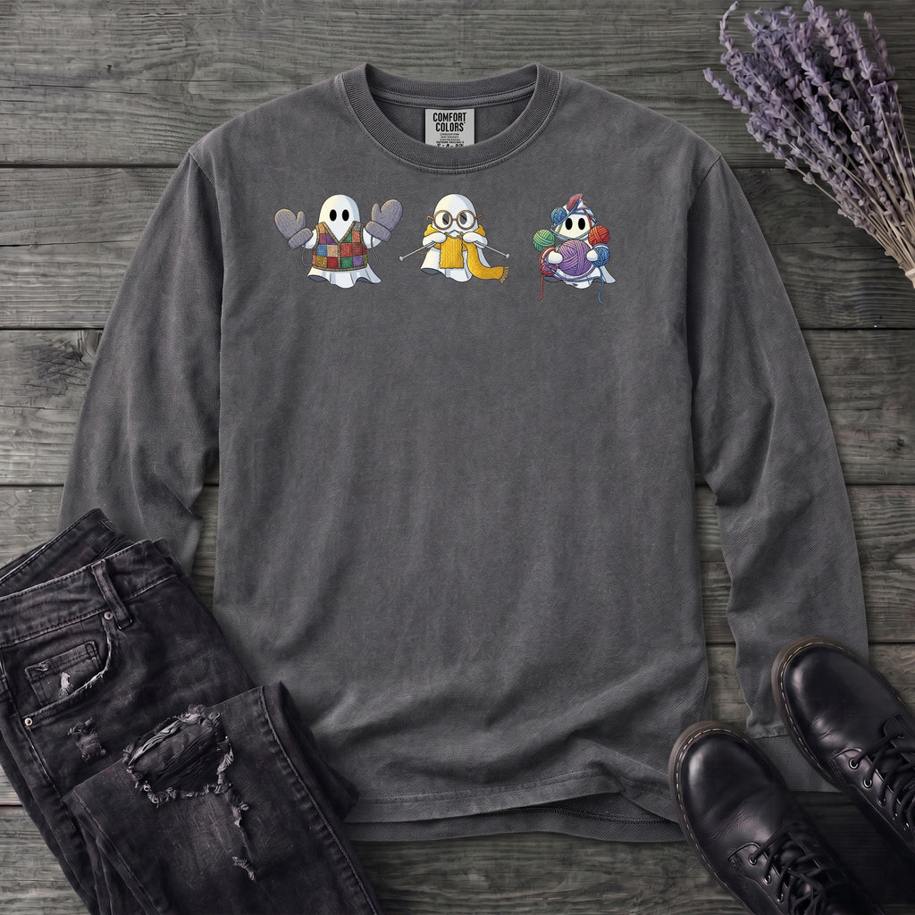 ghost_trio_knitting Long Sleeve T-Shirt