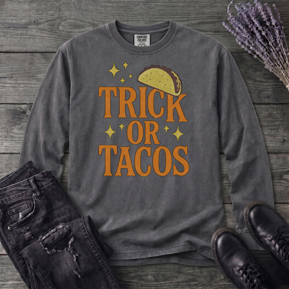 Trick Or Tacos Long Sleeve T-Shirt