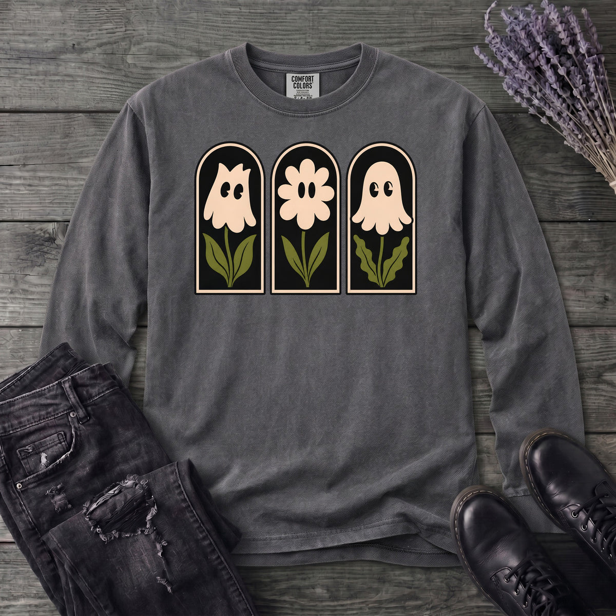 Ghosts In Bloom Long Sleeve T-Shirt