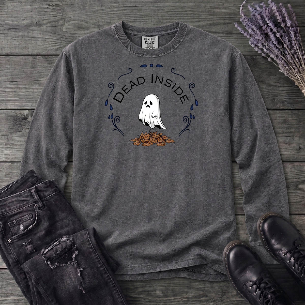 Dead Inside Ghost Long Sleeve T-Shirt