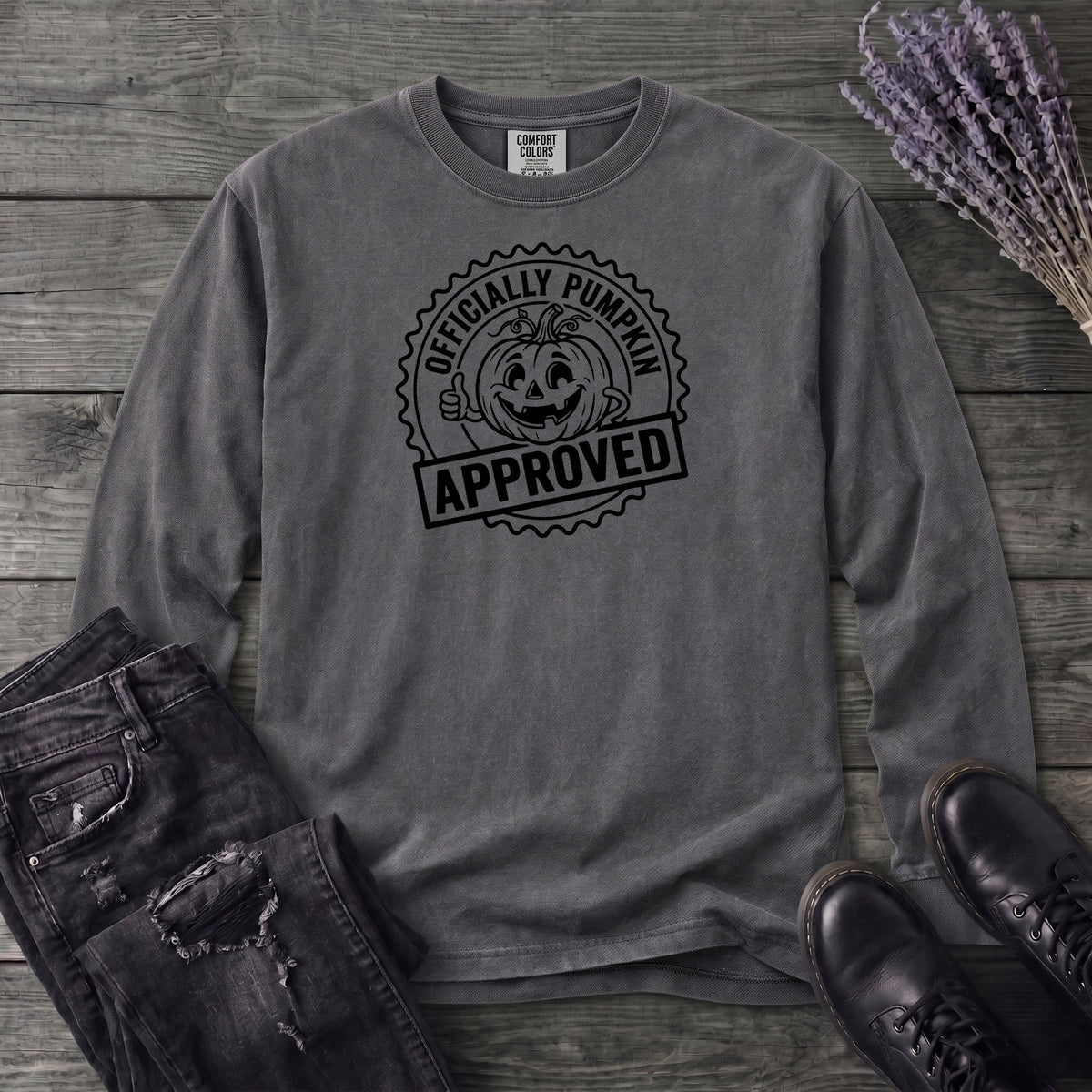 Pumpkin Approved Long Sleeve T-Shirt