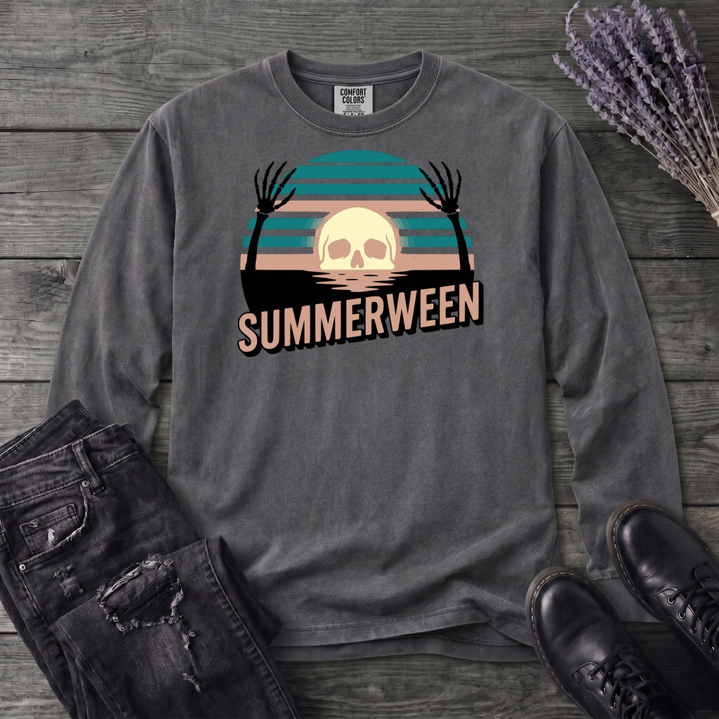Summerween Skull Long Sleeve T-Shirt