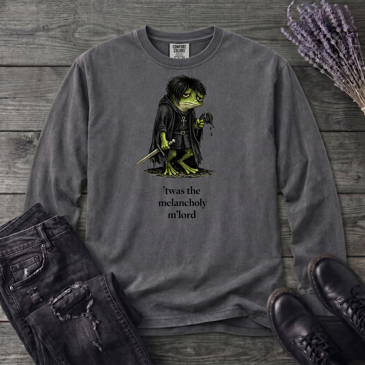 Twas The Melancholy Long Sleeve T-Shirt