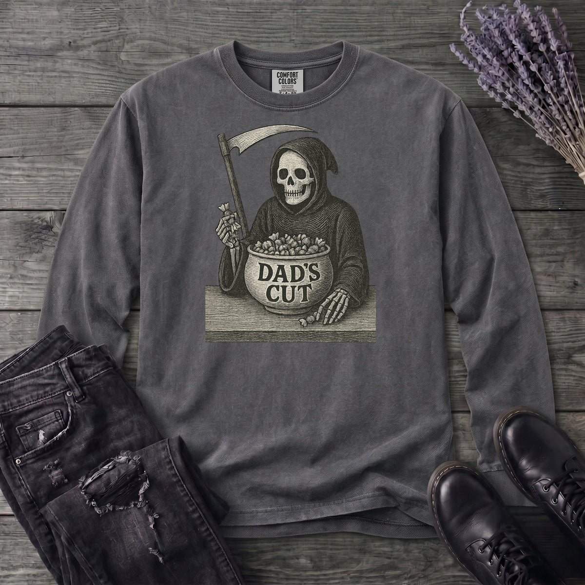 Dad's Cut Long Sleeve T-Shirt