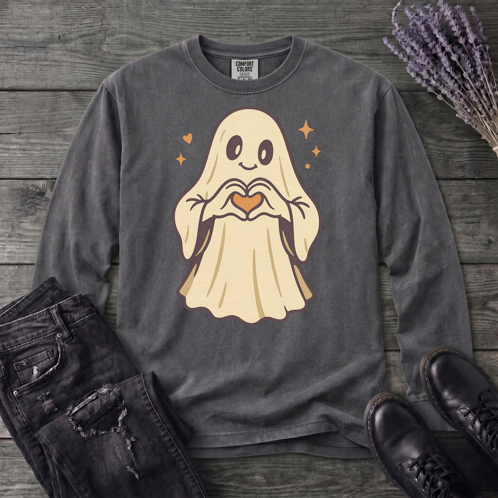 Ghost Heart Hands Long Sleeve T-Shirt