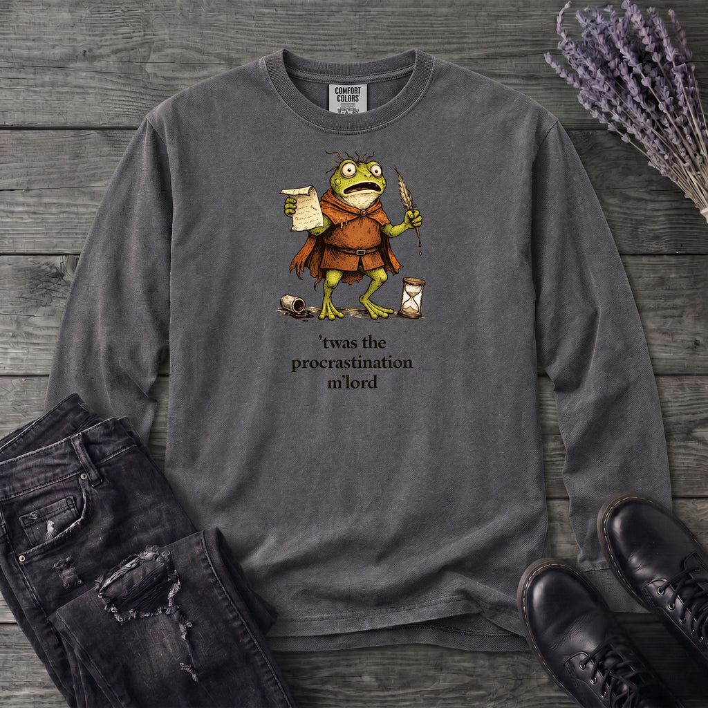 Twas The Procrastination Long Sleeve T-Shirt