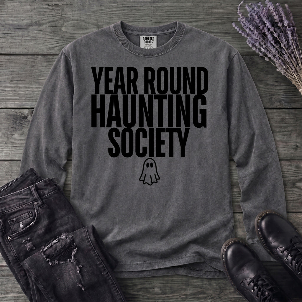 Year Round Haunting Society Long Sleeve T-Shirt
