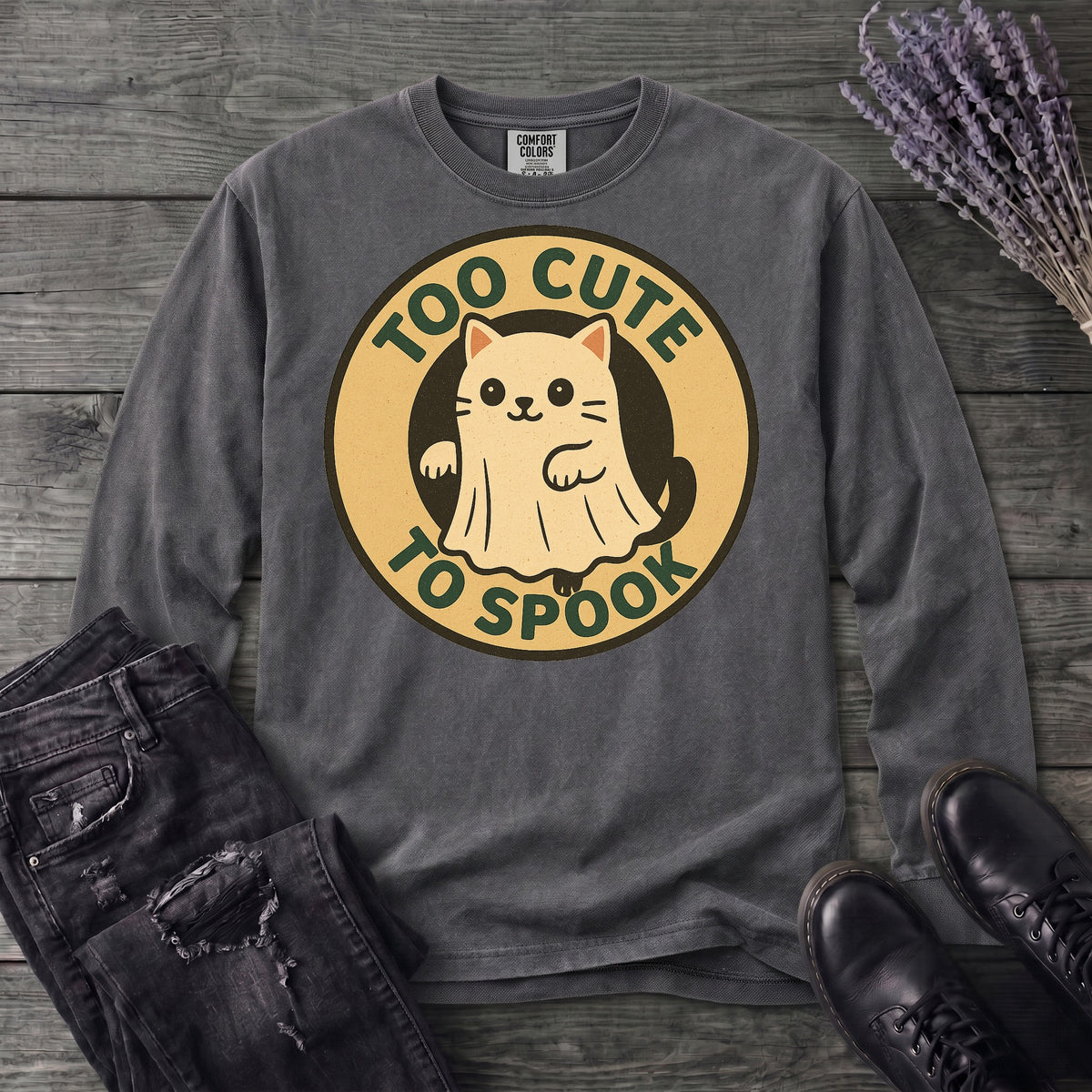 Too Cute To Spook Long Sleeve T-Shirt