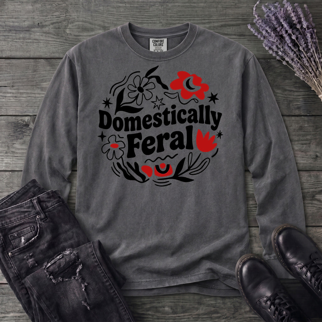 domestically feral Long Sleeve T-Shirt