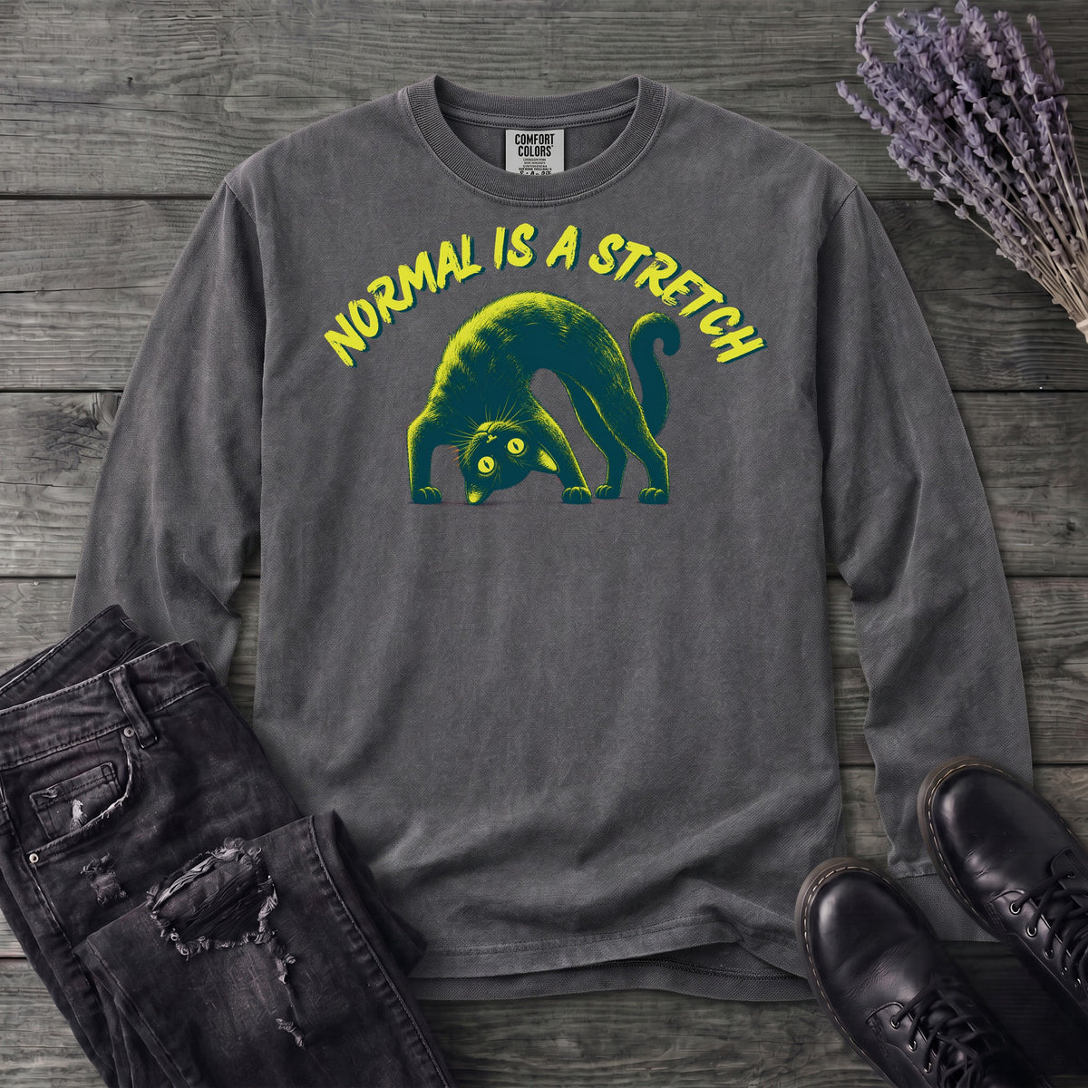 Normal Is A Stretch Long Sleeve T-Shirt