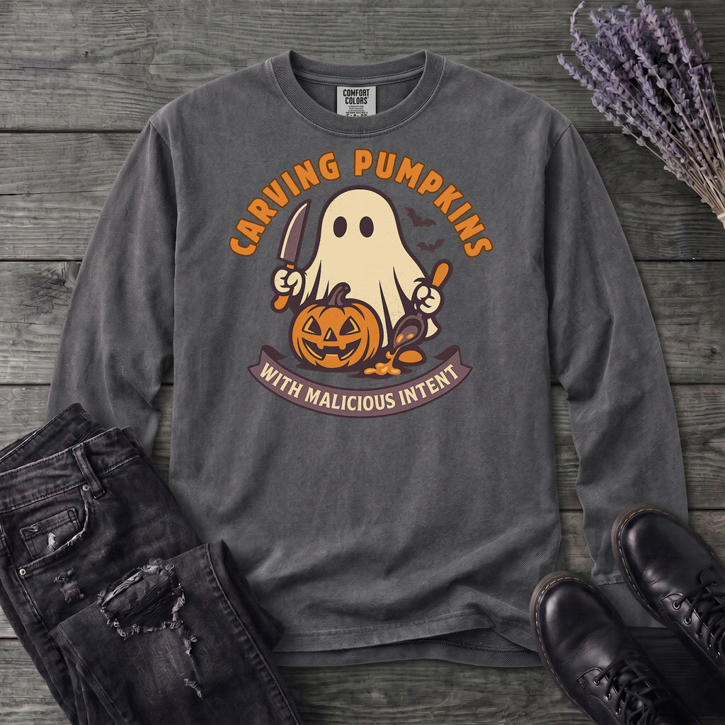 Carving Pumpkins Evolved Long Sleeve T-Shirt