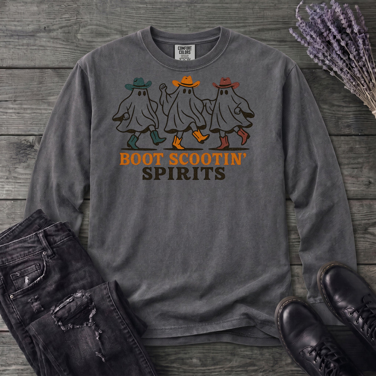 Boot Scootin Spirits Long Sleeve T-Shirt