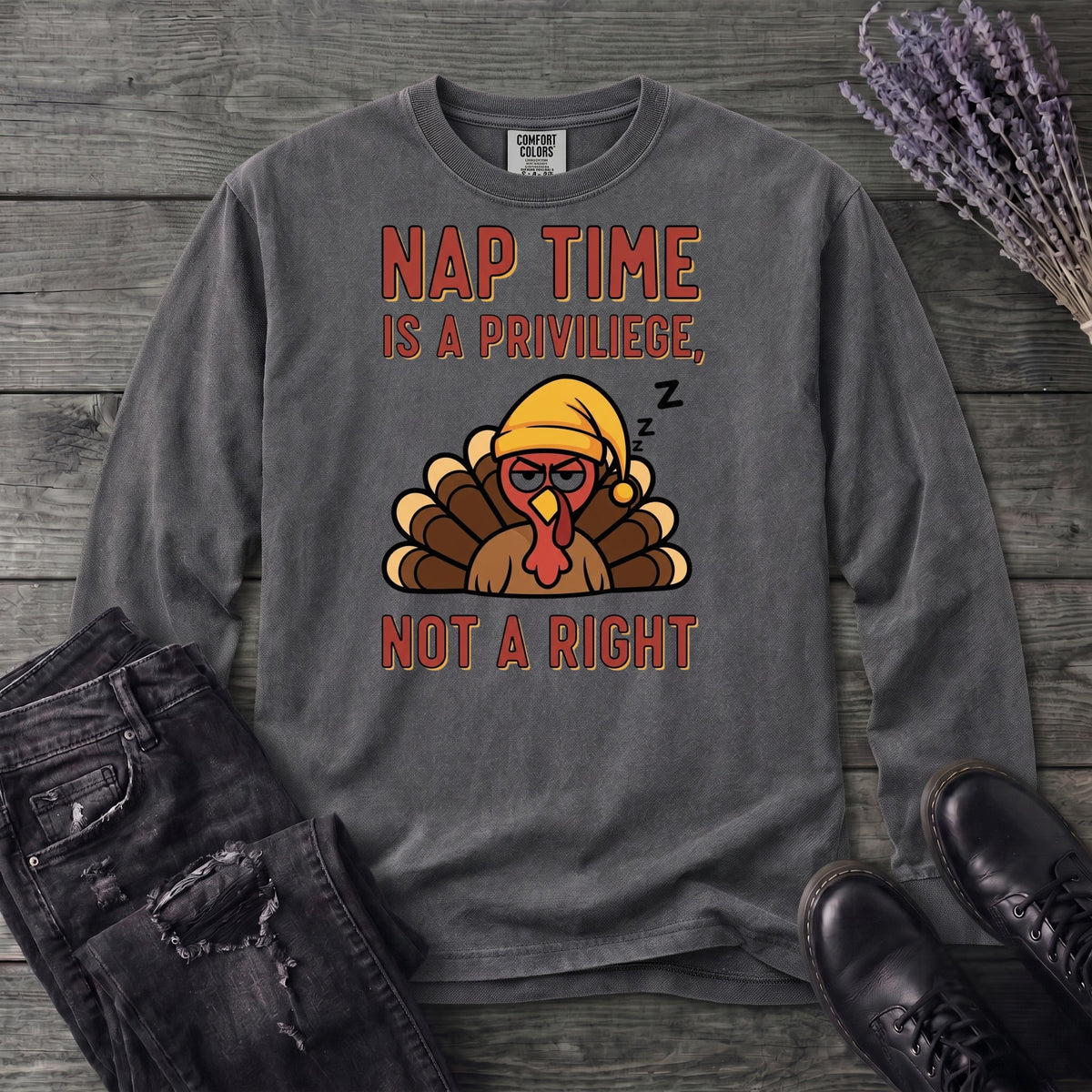 Nap Time Long Sleeve T-Shirt