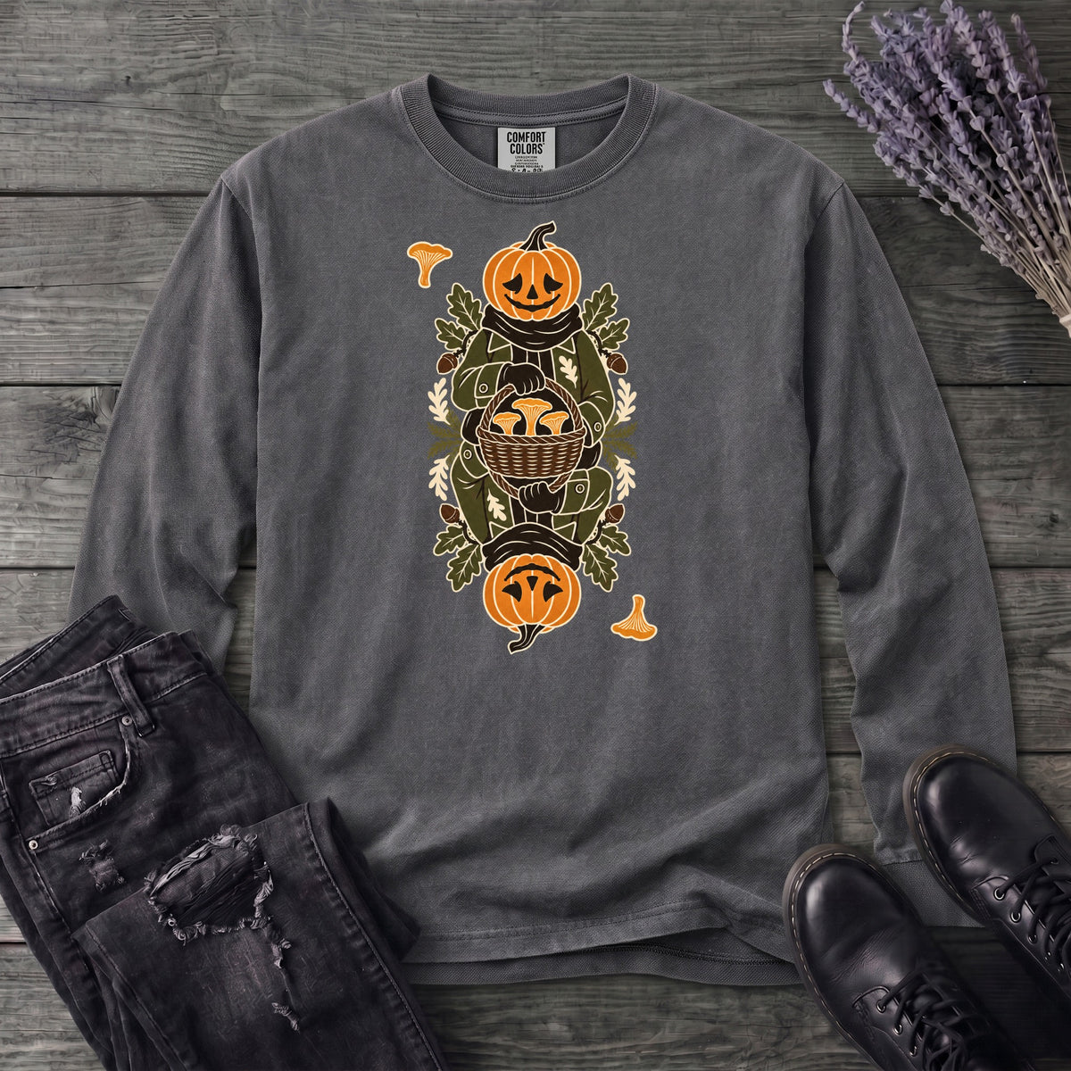 Jack Of Mushrooms Long Sleeve T-Shirt