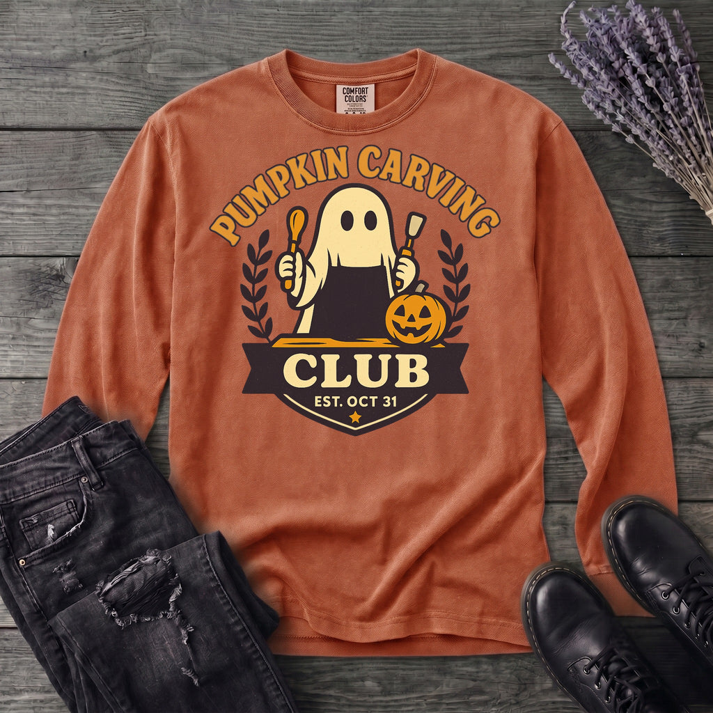 Pumpkin Carving Club Long Sleeve T-Shirt