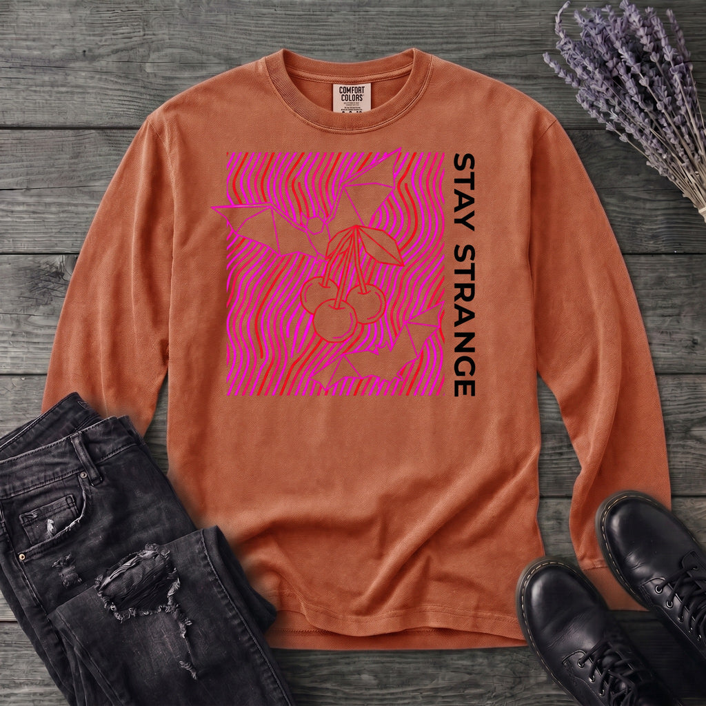 stay strange bats and cherries Long Sleeve T-Shirt