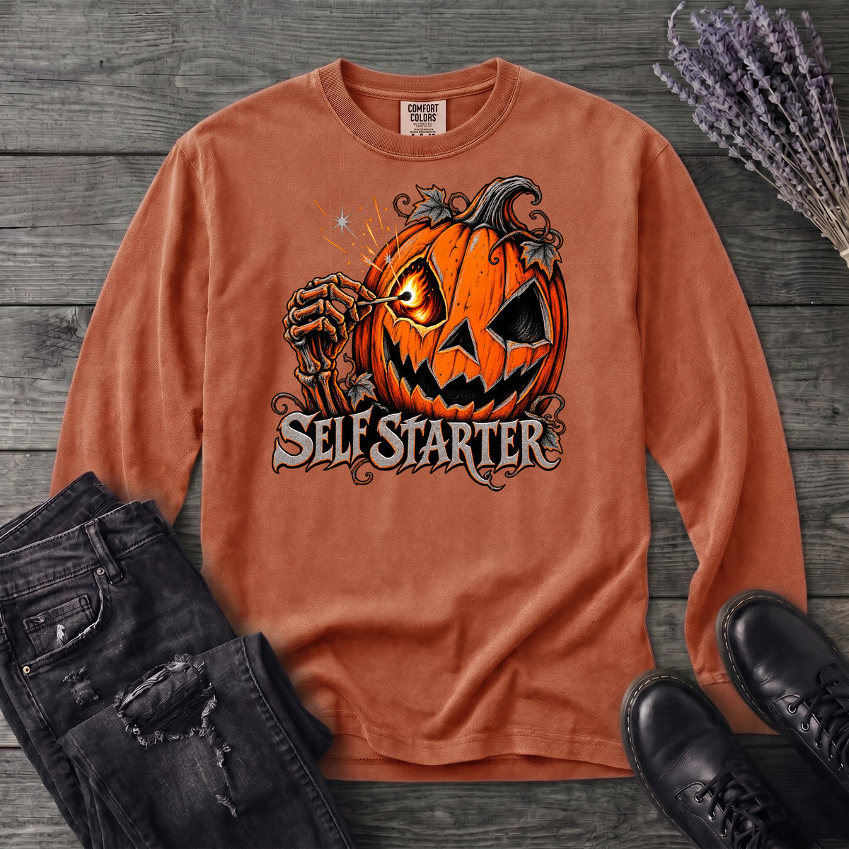 Self Starter Long Sleeve T-Shirt