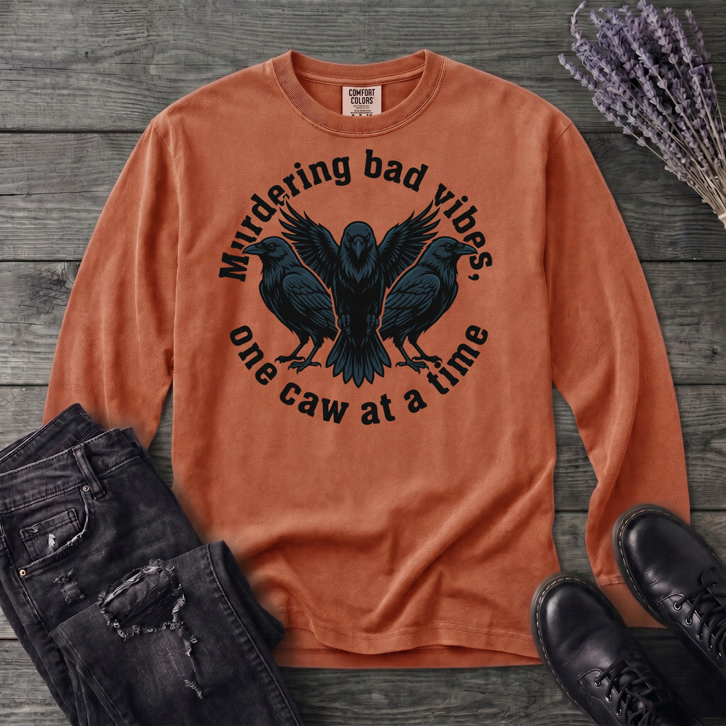 murdering bad vibes Long Sleeve T-Shirt