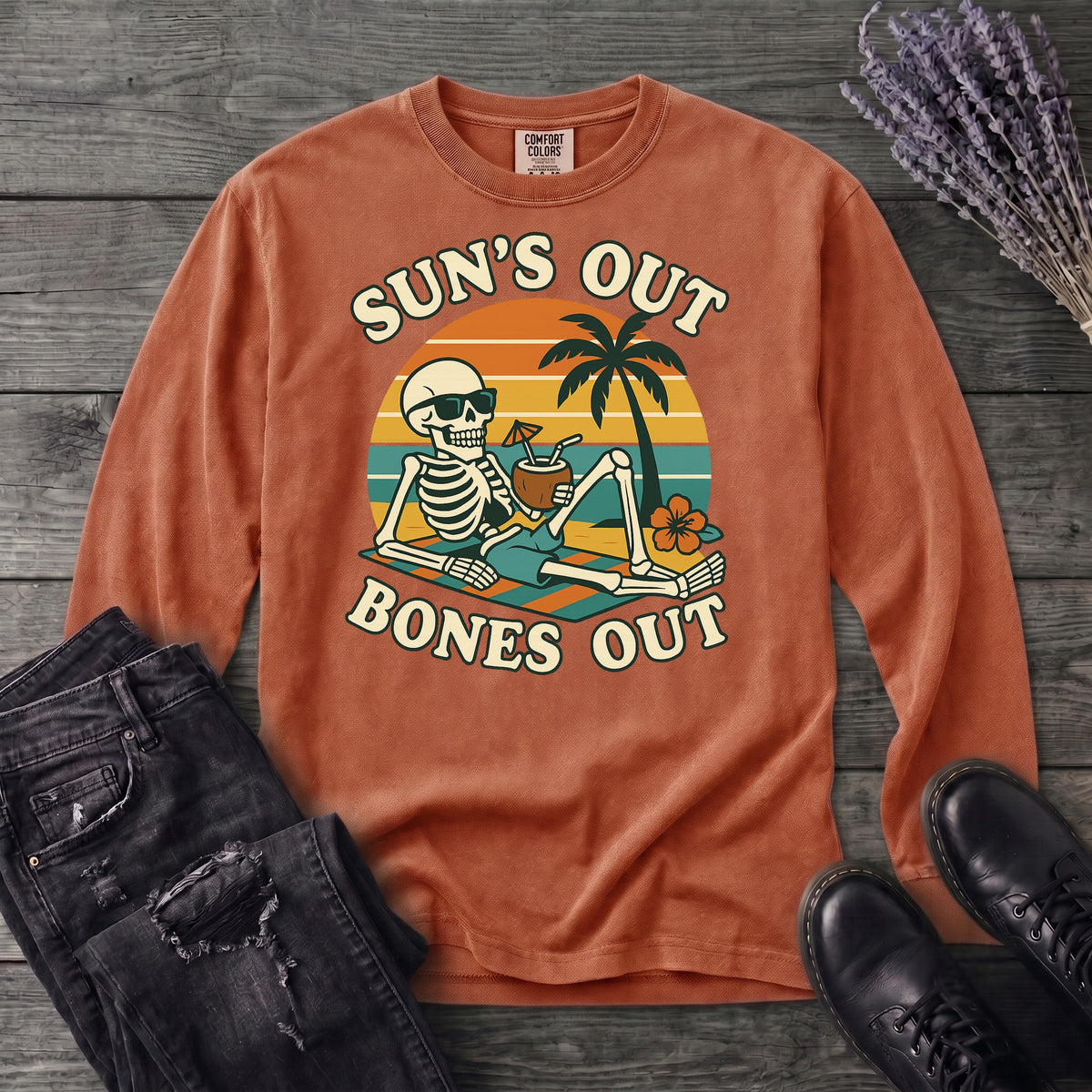 Suns Out Bones Out Long Sleeve T-Shirt