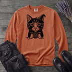 Witchy Yarn Cat Long Sleeve T-Shirt