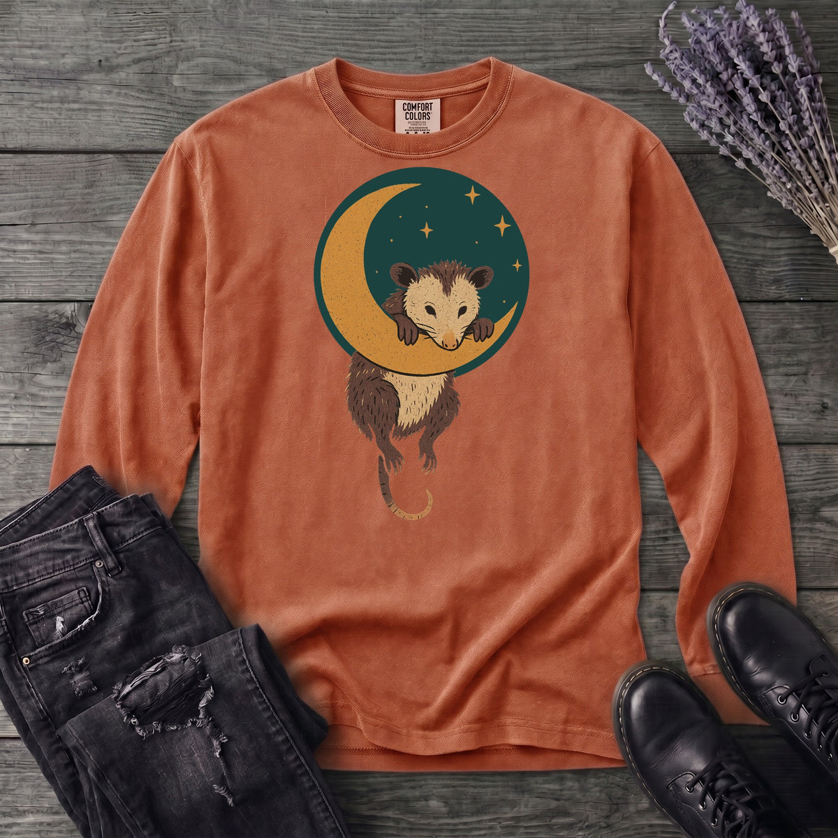 Possum Moon Long Sleeve T-Shirt
