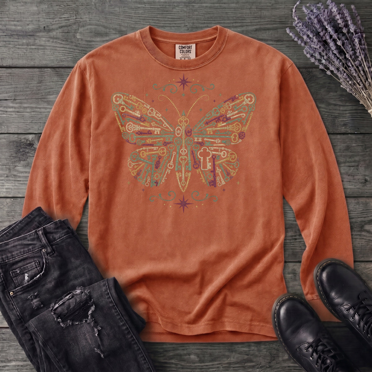 Butterfly Keys Long Sleeve T-Shirt