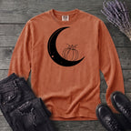 Moon And Pumpkin Long Sleeve T-Shirt