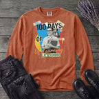 Old School 100 Days Of Learning Long Sleeve T-Shirt