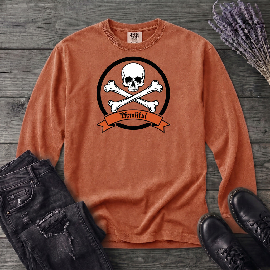 Thankful Crossbones Long Sleeve T-Shirt