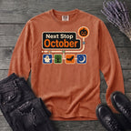 Next Stop October Long Sleeve T-Shirt