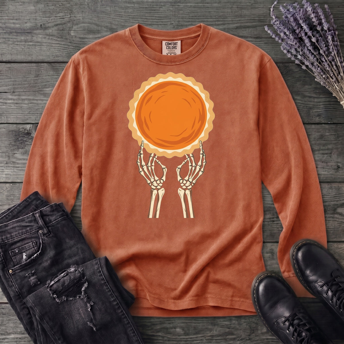 Skeleton Pie Long Sleeve T-Shirt