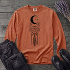 Art Nouveau Crescent Moths Long Sleeve T-Shirt