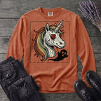 grunge zombie unicorn Long Sleeve T-Shirt