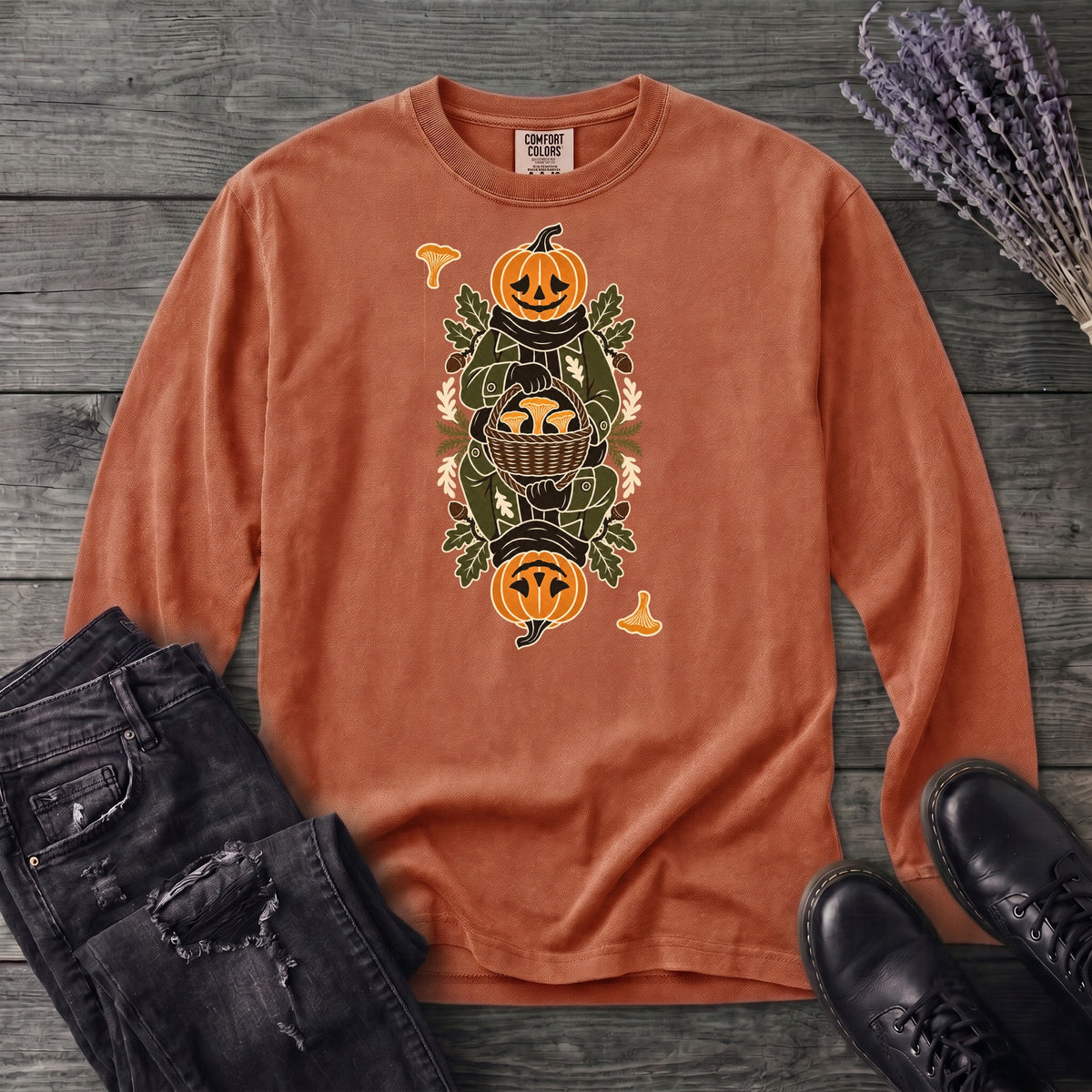 Jack Of Mushrooms Long Sleeve T-Shirt