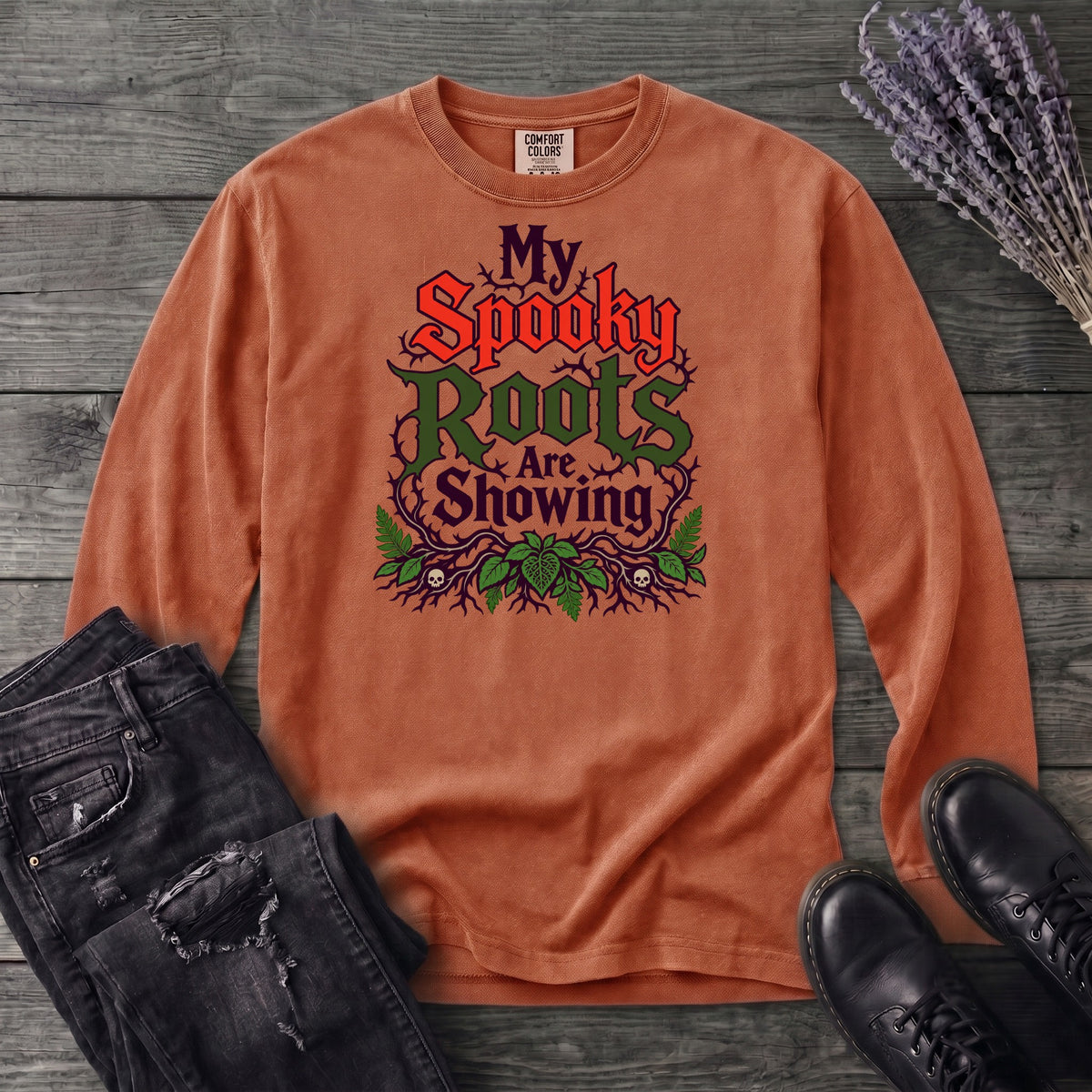 My Spooky Roots Are Showing Long Sleeve T-Shirt
