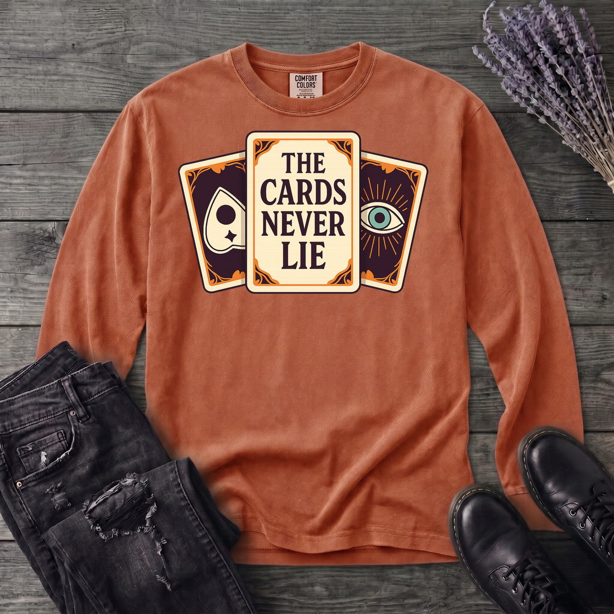 The Cards Never Lie Long Sleeve T-Shirt