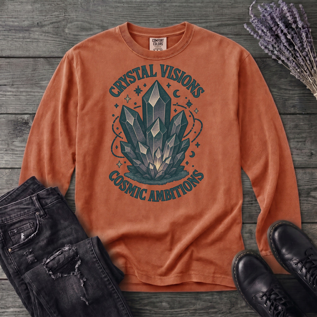 Crystal Visions Cosmic Ambitions Long Sleeve T-Shirt