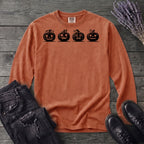 Four Jack-O-Lanterns Long Sleeve T-Shirt