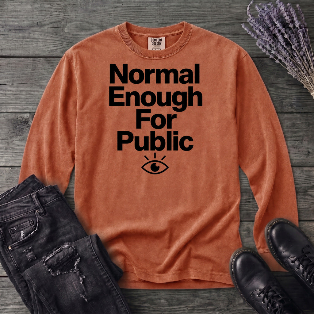 Normal Enough For Public Long Sleeve T-Shirt