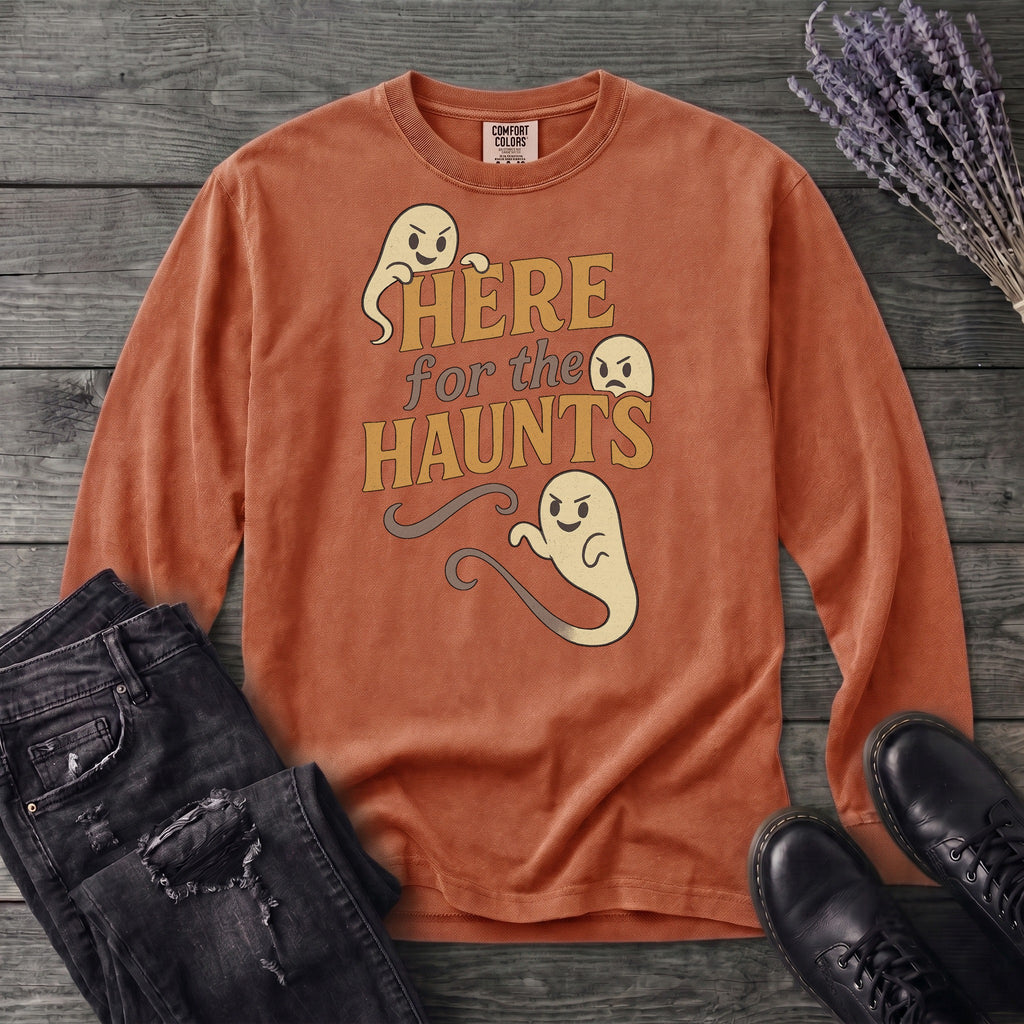 Here For The Haunt Long Sleeve T-Shirt